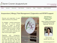 Tablet Screenshot of karencravenacupuncture.com